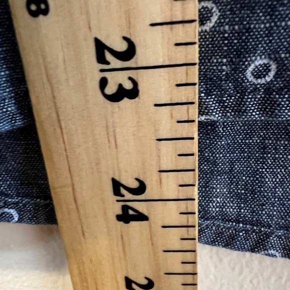 🌹J.Crew Factory Blue Chambray Popover Button Up Shirt Womens Casual XS Button - Picture 4 of 9